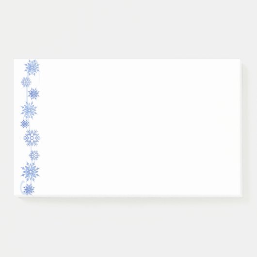 Wintersneeuwvlokken na de beurs post-it® notes (Voorkant)