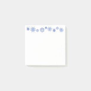 Wintersneeuwvlokken na de beurs post-it® notes