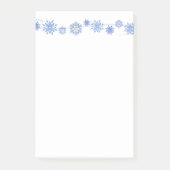 Wintersneeuwvlokken na de beurs post-it® notes (Voorkant)