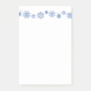 Wintersneeuwvlokken na de beurs post-it® notes