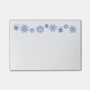 Wintersneeuwvlokken na de beurs post-it® notes
