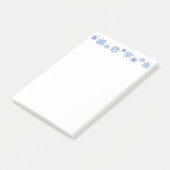 Wintersneeuwvlokken na de beurs post-it® notes (Schuin)