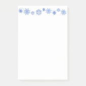 Wintersneeuwvlokken na de beurs post-it® notes (Voorkant)