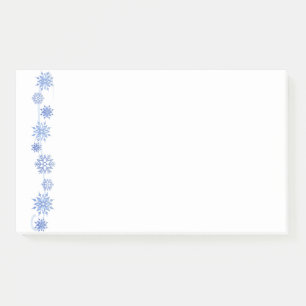 Wintersneeuwvlokken na de beurs post-it® notes