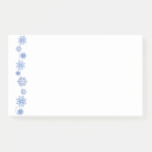 Wintersneeuwvlokken na de beurs post-it® notes (Voorkant)