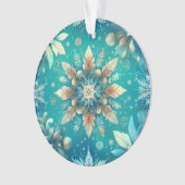 Wintersneeuwvlokken Ornament (voorkant)