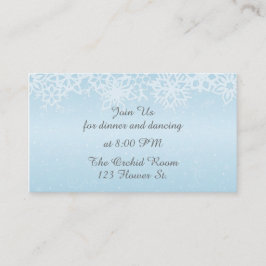 Wintersneeuwvlokken Receptie Kaarten