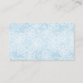 Wintersneeuwvlokken Receptie Kaarten (Achterkant)