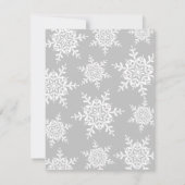 Wintersneeuwvlokken sneeuw in de liefde Vrijgezell Kaart (Achterkant)