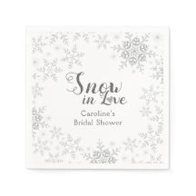 Wintersneeuwvlokken Sneeuw in Love Bruidsdouche