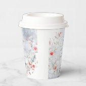 Wintersneeuwvlokken Snow in Love vrijgezellenfeest Papieren Bekers (Rechts)