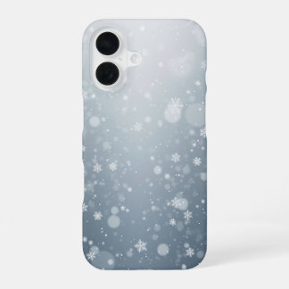 Wintersneeuwvlokken Vallende Sneeuwpatroon Bokeh iPhone 16 Hoesje