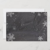 Wintersneeuwvlokken Wordt mijn eerbewijs? Kaart (Achterkant)