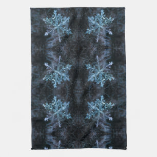 Wintersneeuwvlokpatroon Holiday Charm Theedoek