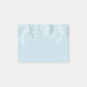 Wintersneeuwvorst Snowflakes Foliage Botanisch Post-it® Notes (Voorkant)