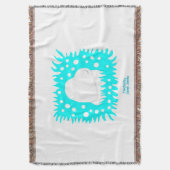 Wintersneeuwwand Throw Blanket Deken (Voorkant Verticaal)