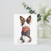 wintersnorharen briefkaart (Staand voorkant)