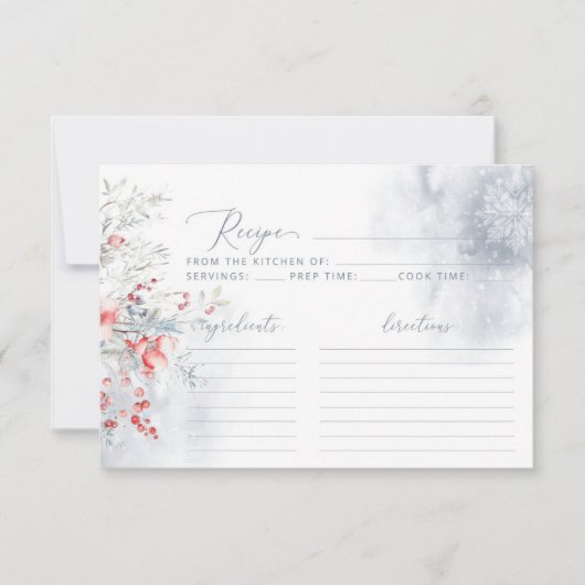 WinterSnow in Love recept voor de bruid (Voorkant)