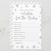 Wintersnowflake Baby shower Game, AFGEDRUKT (Voorkant / Achterkant)