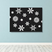 WINTERSNOWFLAKES CANVAS AFDRUK (Insitu (Houten vloer))