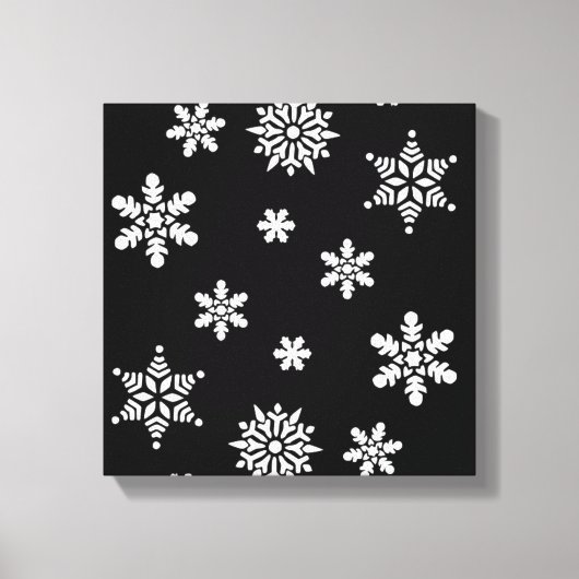 WINTERSNOWFLAKES CANVAS AFDRUK (Voorkant)