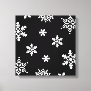 WINTERSNOWFLAKES CANVAS AFDRUK