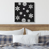 WINTERSNOWFLAKES CANVAS AFDRUK (Insitu (Slaapkamer))