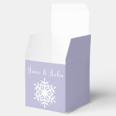 Wintersnowflakes in de lavendel bedankdoosjes (Geopend)
