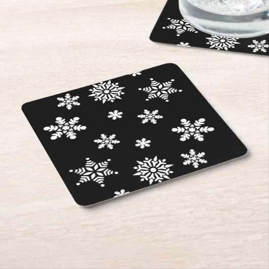 WINTERSNOWFLAKES KARTONNEN ONDERZETTERS (Schuin)