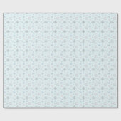 Wintersnowflakes kerstpapier cadeaupapier (Vlak)