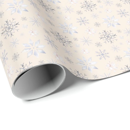 Wintersnowflakes kerstpapier cadeaupapier (Rol Hoek)
