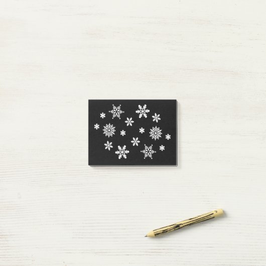 WINTERSNOWFLAKES POST-IT® NOTES (Op bureau)