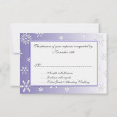 Wintersnowflakes RSVP Kaartje (Voorkant)