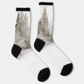 Wintersokken bos feestelijke sneeuwsokken sokken (Rechts)