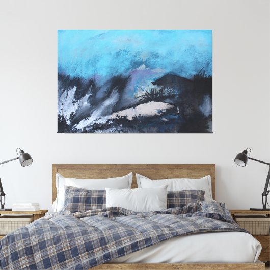 Wintersolitude Canvas Afdruk (Insitu (Slaapkamer))