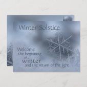 Wintersolstice Langste dag terugkeer naar licht wi Briefkaart (Voorkant / Achterkant)
