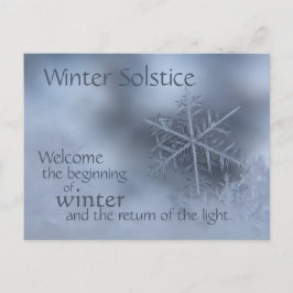 Wintersolstice Langste dag terugkeer naar licht wi Briefkaart