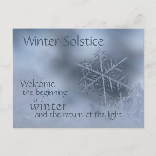 Wintersolstice Langste dag terugkeer naar licht wi Briefkaart (Voorkant)