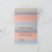 Wintersolstice Langste dag terugkeer naar licht wi Feestdagen Kaart (Binnen)