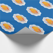 Wintersolstice Wrapping Paper, blauw Cadeaupapier (Hoek)
