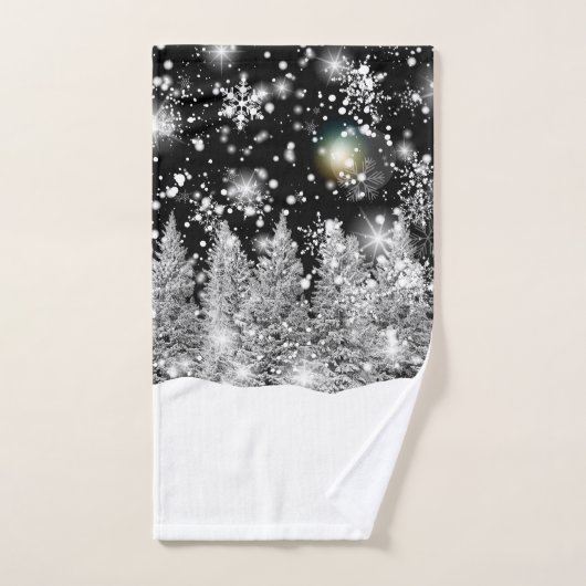 Wintersolstitie Sneeuwval Handdoek (Handdoek)
