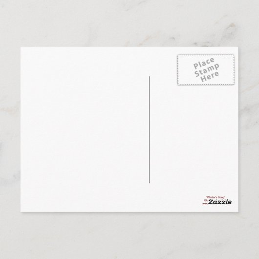 Wintersong Elven prinses Briefkaart (Achterkant)