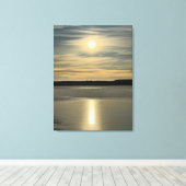 Wintersonlicht in Estland Canvas Afdruk (Insitu (Houten vloer))