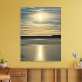 Wintersonlicht in Estland Canvas Afdruk (Insitu (Woonkamer))