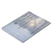 Wintersonlicht in stil berkenbos notitieboek (Linkerzijde)