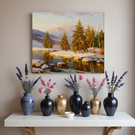 Wintersonsondergang  poster