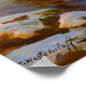 Wintersonsondergang  poster (Hoek)