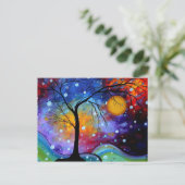 Wintersparkle-cirkel van het MADART-schilderen van Briefkaart (Staand voorkant)