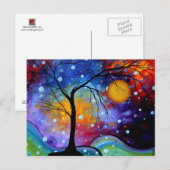 Wintersparkle-cirkel van het MADART-schilderen van Briefkaart (Voorkant / Achterkant)