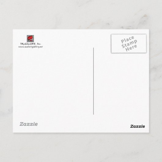 Wintersparkle-cirkel van het MADART-schilderen van Briefkaart (Achterkant)